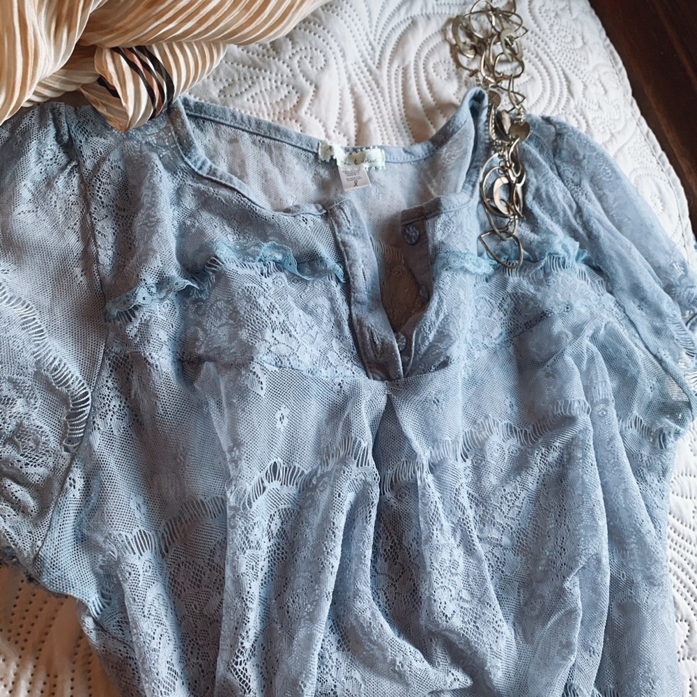 Sheer Lace Crop Top